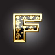 Vector golden figure f
