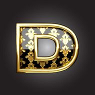 Vector golden figure d