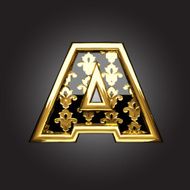 Vector golden figure a