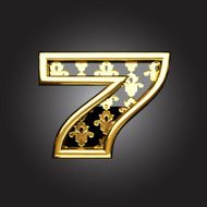 Vector golden figure 7