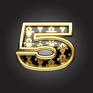 Vector golden figure 5