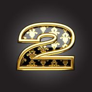 Vector golden figure 2