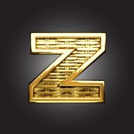 Vector golden figure z N2