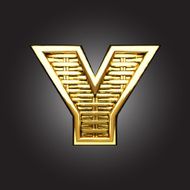 Vector golden figure y N2