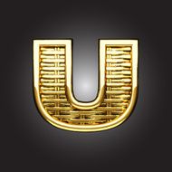 Vector golden figure u N2