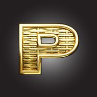 Vector golden figure p N2