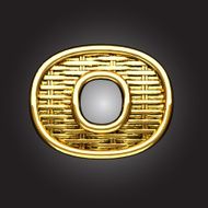 Vector golden figure o N2