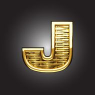 Vector golden figure j N2