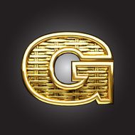 Vector golden figure g N2