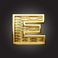 Vector golden figure e N2