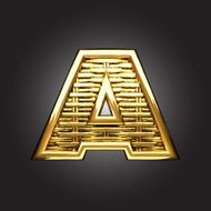 Vector golden figure a N2