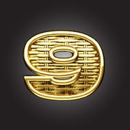 Vector golden figure 9