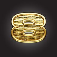 Vector golden figure 8 N2