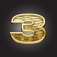Vector golden figure 3 N2