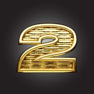 Vector golden figure 2 N2
