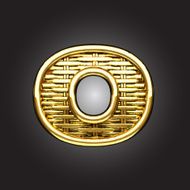 Vector golden figure 0 N2