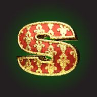 Gold and Red Wood Figure s