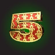 Gold and Red Wood Figure 5