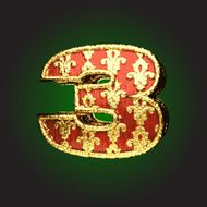Gold and Red Wood Figure 3