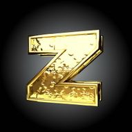 Vector golden figure z N3