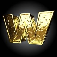 Vector golden figure w