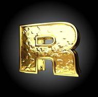 Vector golden figure r N2