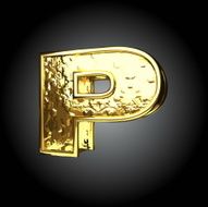 Vector golden figure p N3