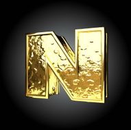 Vector golden figure n N3