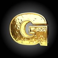 Vector golden figure g N3