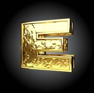 Vector golden figure e N3