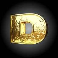 Vector golden figure d N3