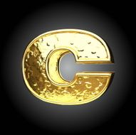 Vector golden figure c N2