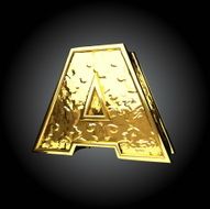 Vector golden figure a N3