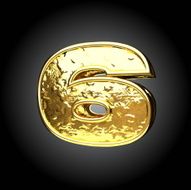 Vector golden figure 6 N3