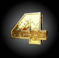 Vector golden figure 4 N3