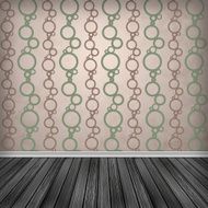 Empty room interior with wallpaper High resolution texture bac N4