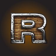 Wood and Metal Figure r