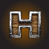 Wood and Metal Figure h
