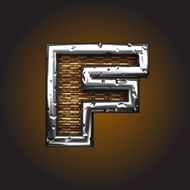 Wood and Metal Figure f