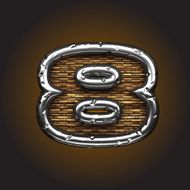 Wood and Metal Figure 8