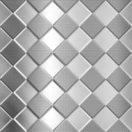 Metal silver checked pattern N4