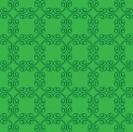 green seamless pattern with geometric elements