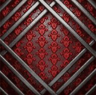 metal on red background