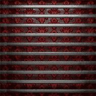 metal on red background N3