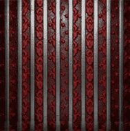 metal on red background N4