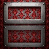 metal on red background N6