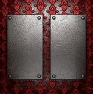 metal on red background N10