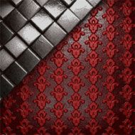 metal on red background N18