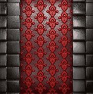 metal on red background N19