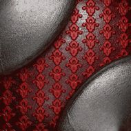 metal on red background N31